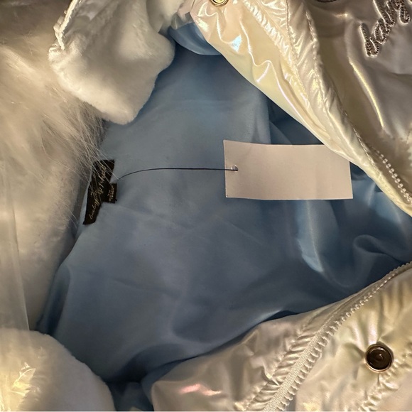 Baby Phat White Puffer Jacket Iridescent Shine - Picture 5 of 5